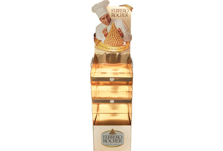 Ferrero cardboard display