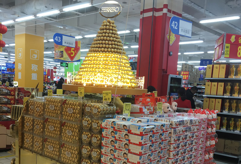 Ferrero display stand