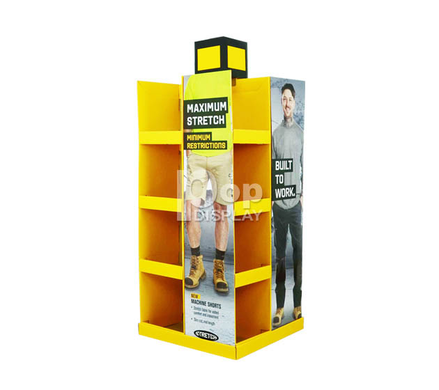 Hot sale 4 shelf pallet display