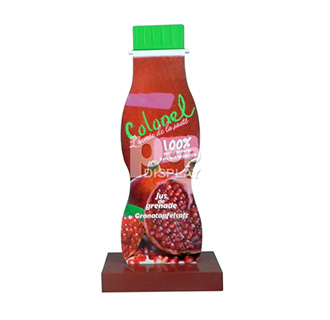 Cardboard bottle shape standee