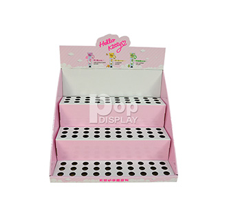 Hand cream 3 shelves counter display with holes